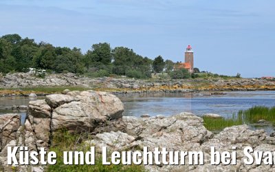 Küste und Leuchtturm bei Svaneke auf Bornholm 09.07.2016