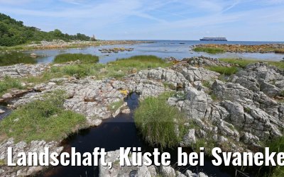 Landschaft, Küste bei Svaneke mit Mein Schiff 5 09.07.2016