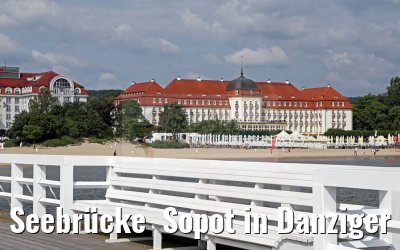 Seebrücke  Sopot in Danziger Bucht 08.07.2016