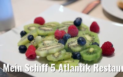 Mein Schiff 5 Atlantik Restaurant Brasserie morgens