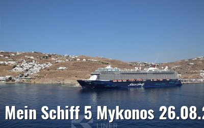 Mein Schiff 5 Mykonos 26.08.2026 / M. Barzantny
