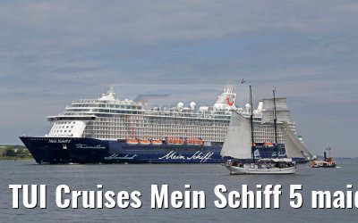 TUI Cruises Mein Schiff 5 maiden arrival port of Kiel 23.06.2016