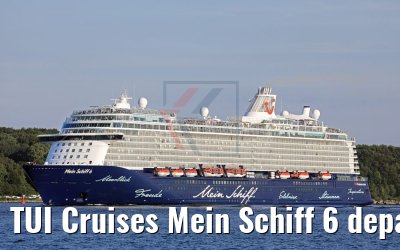 TUI Cruises Mein Schiff 6 departing port of Kiel 18.07.2017