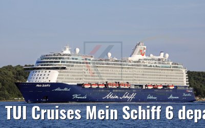 TUI Cruises Mein Schiff 6 departing port of Kiel 18.07.2017