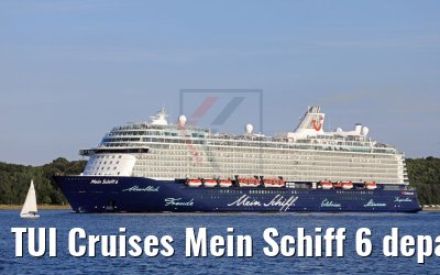 TUI Cruises Mein Schiff 6 departing port of Kiel 18.07.2017