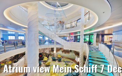 Atrium view Mein Schiff 7 Deck 4