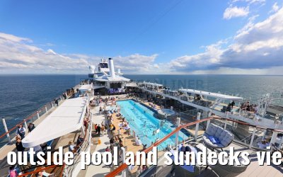 outside pool and sundecks view Deck 16 Mein Schiff 7