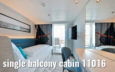 single balcony cabin 11016