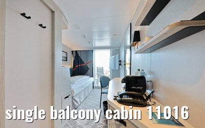 single balcony cabin 11016