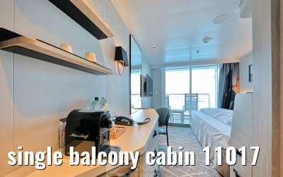 single balcony cabin 11017