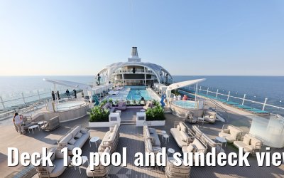 Deck 18 pool and sundeck view