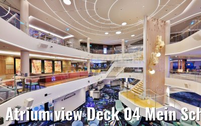 Atrium view Deck 04 Mein Schiff Relax