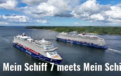 Mein Schiff 7 meets Mein Schiff 1 port of Kiel 12.06.2024
