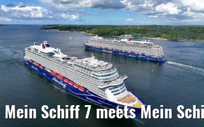Mein Schiff 7 meets Mein Schiff 1 port of Kiel 12.06.2024