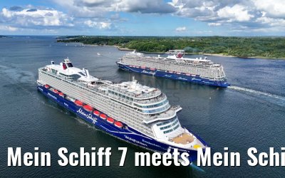 Mein Schiff 7 meets Mein Schiff 1 port of Kiel 12.06.2024