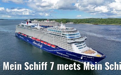 Mein Schiff 7 meets Mein Schiff 1 port of Kiel 12.06.2024