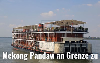 Mekong Pandaw an Grenze zu Kambodscha 10.04.2017