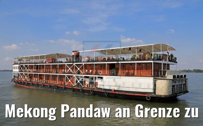 Mekong Pandaw an Grenze zu Kambodscha 10.04.2017