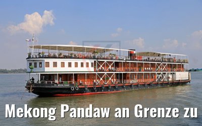 Mekong Pandaw an Grenze zu Kambodscha 10.04.2017