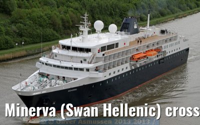Minerva (Swan Hellenic) crossed the Kiel Canal on 23 May 2013