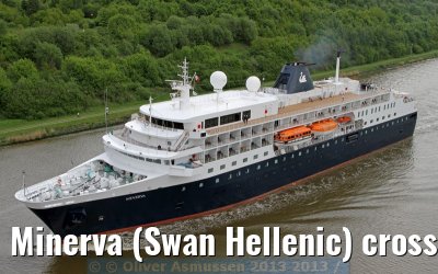 Minerva (Swan Hellenic) crossed the Kiel Canal on 23 May 2013