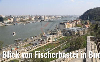 Blick von Fischerbastei in Budapest 04.04.2019