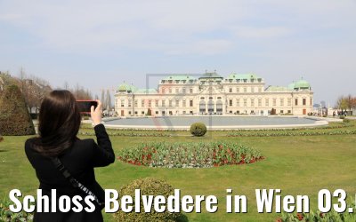 Schloss Belvedere in Wien 03.04.2019