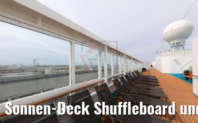 Sonnen-Deck Shuffleboard und Sport Deck MS Albatros