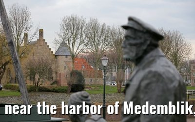 near the harbor of Medemblik, Netherlands 04.04.2016