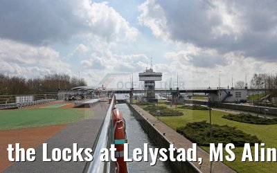 the Locks at Lelystad, MS Alina 04.04.2016