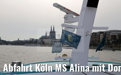 Abfahrt Köln MS Alina mit Dom 02.04.2016