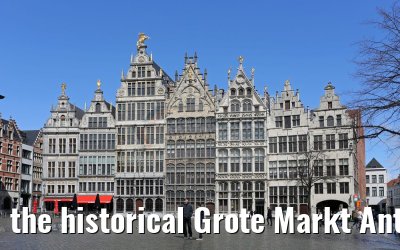 the historical Grote Markt Antwerp 07.04.2016