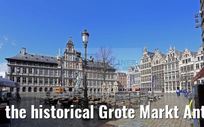 the historical Grote Markt Antwerp 07.04.2016