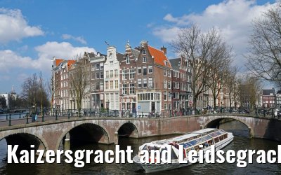 Kaizersgracht and Leidsegracht canals Amsterdam 03.04.2016