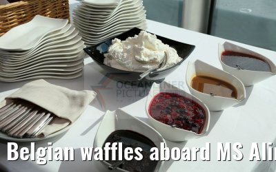 Belgian waffles aboard MS Alina 08.04.2016