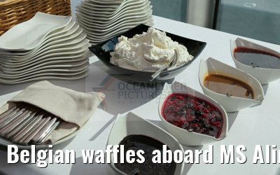 Belgian waffles aboard MS Alina 08.04.2016