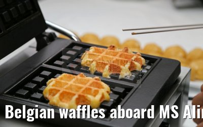 Belgian waffles aboard MS Alina 08.04.2016