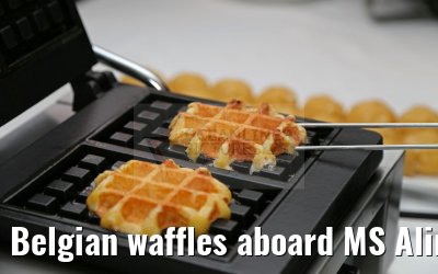 Belgian waffles aboard MS Alina 08.04.2016
