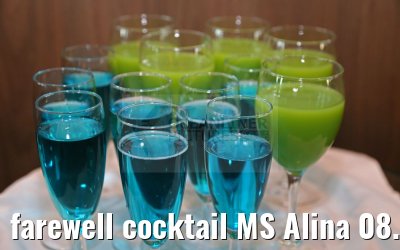 farewell cocktail MS Alina 08.04.2016
