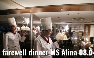 farewell dinner MS Alina 08.04.2016