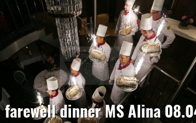 farewell dinner MS Alina 08.04.2016