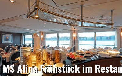 MS Alina Frühstück im Restaurant