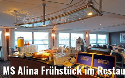 MS Alina Frühstück im Restaurant