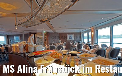 MS Alina Frühstück im Restaurant