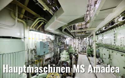 Hauptmaschinen MS Amadea
