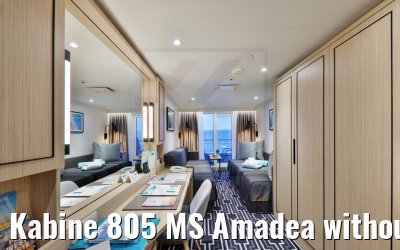 Kabine 805 MS Amadea without room service MS Amadea