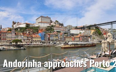 Andorinha approaches Porto 27.05.2021