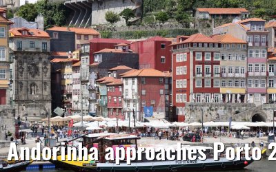 Andorinha approaches Porto 27.05.2021