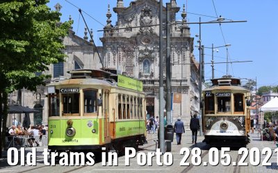 Old trams in Porto 28.05.2021