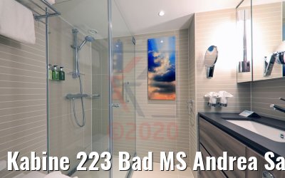 Kabine 223 Bad MS Andrea Saturndeck